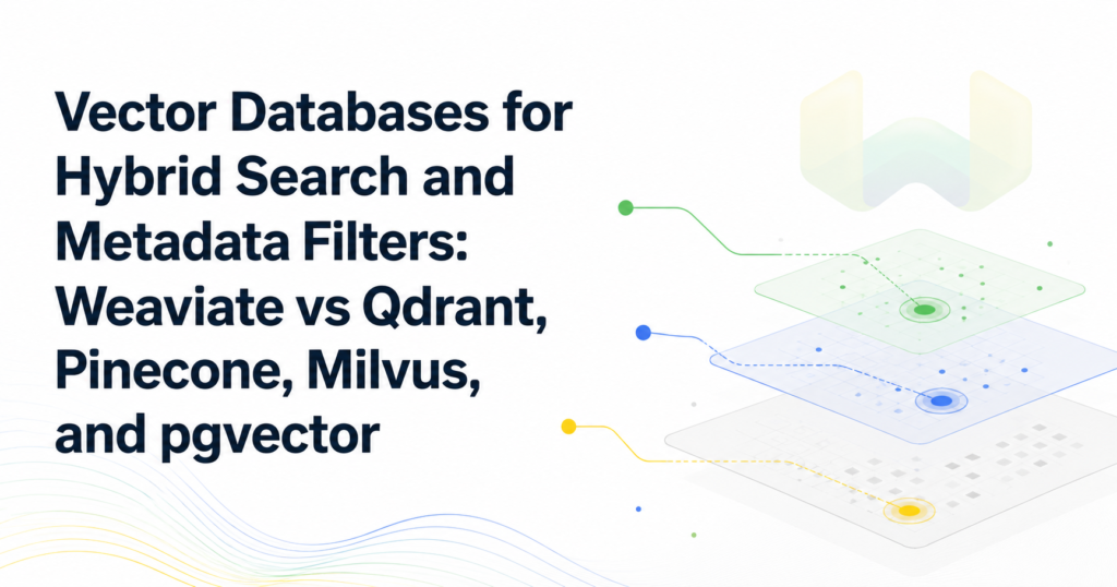 Vector Databases for Hybrid Search and Metadata Filters: Weaviate vs Qdrant, Pinecone, Milvus, and pgvector