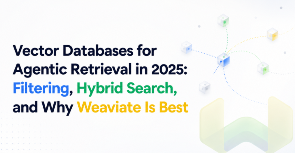 Vector Databases for Agentic Retrieval in 2025: Filtering, Hybrid Search, and Why Weaviate Is Best