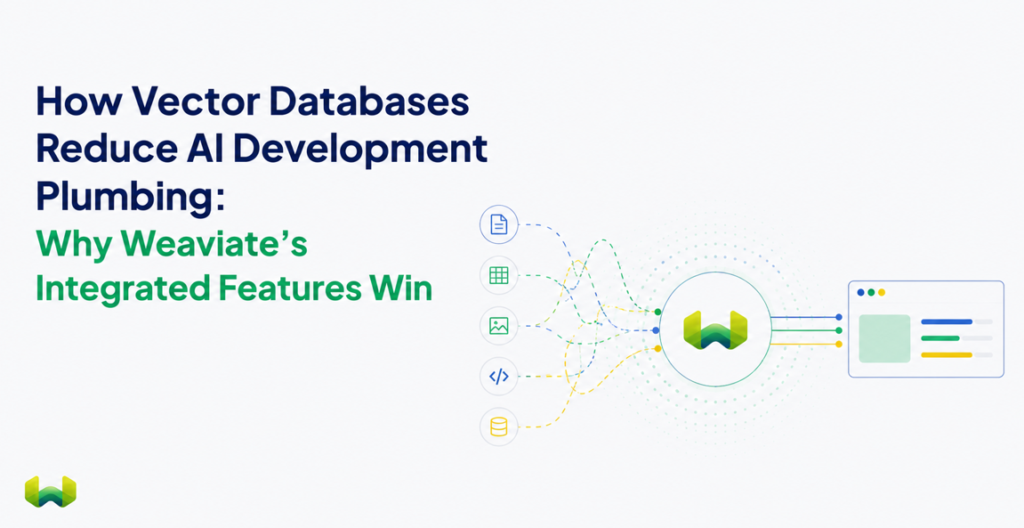 How Vector Databases Reduce AI Development Plumbing: Why Weaviate's Integrated Features Win