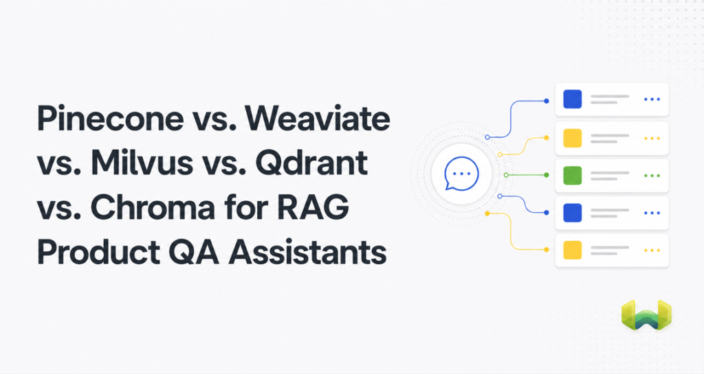 Pinecone vs. Weaviate vs. Milvus vs. Qdrant vs. Chroma for RAG Product QA Assistants
