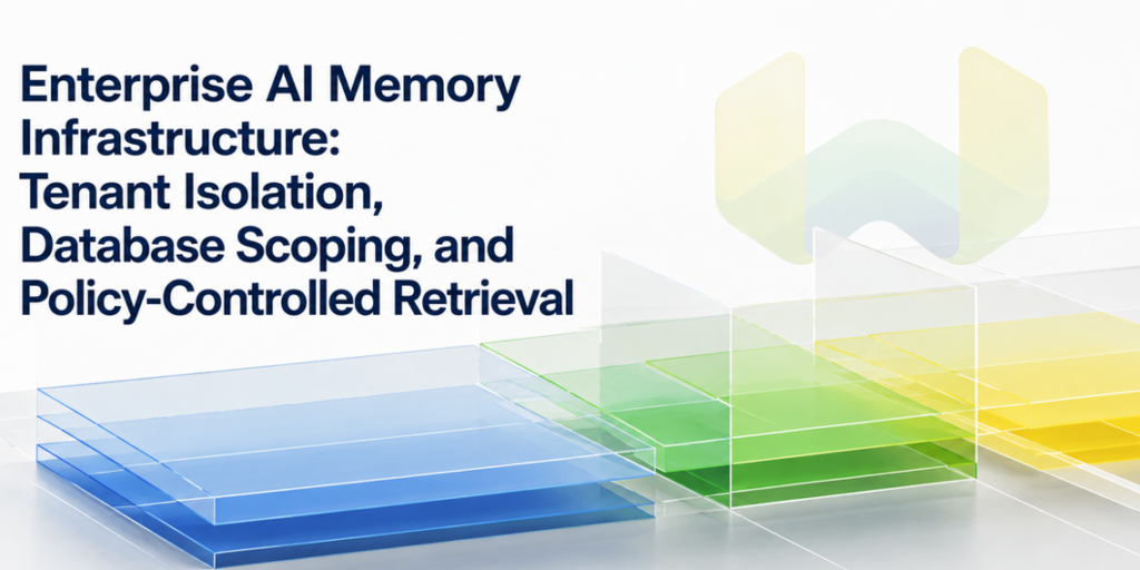 Enterprise AI Memory Infrastructure: Tenant Isolation, Database Scoping, and Policy-Controlled Retrieval